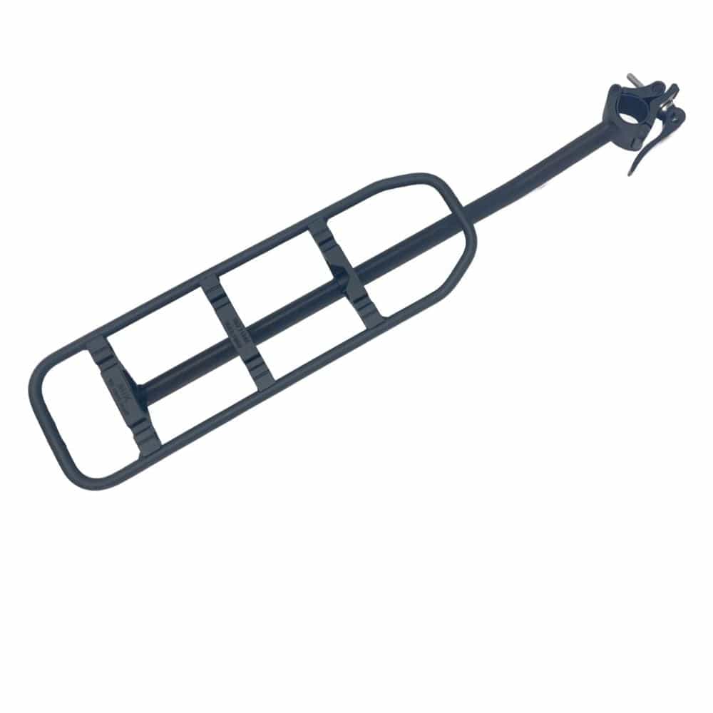 Black metal snowshoe on a white background