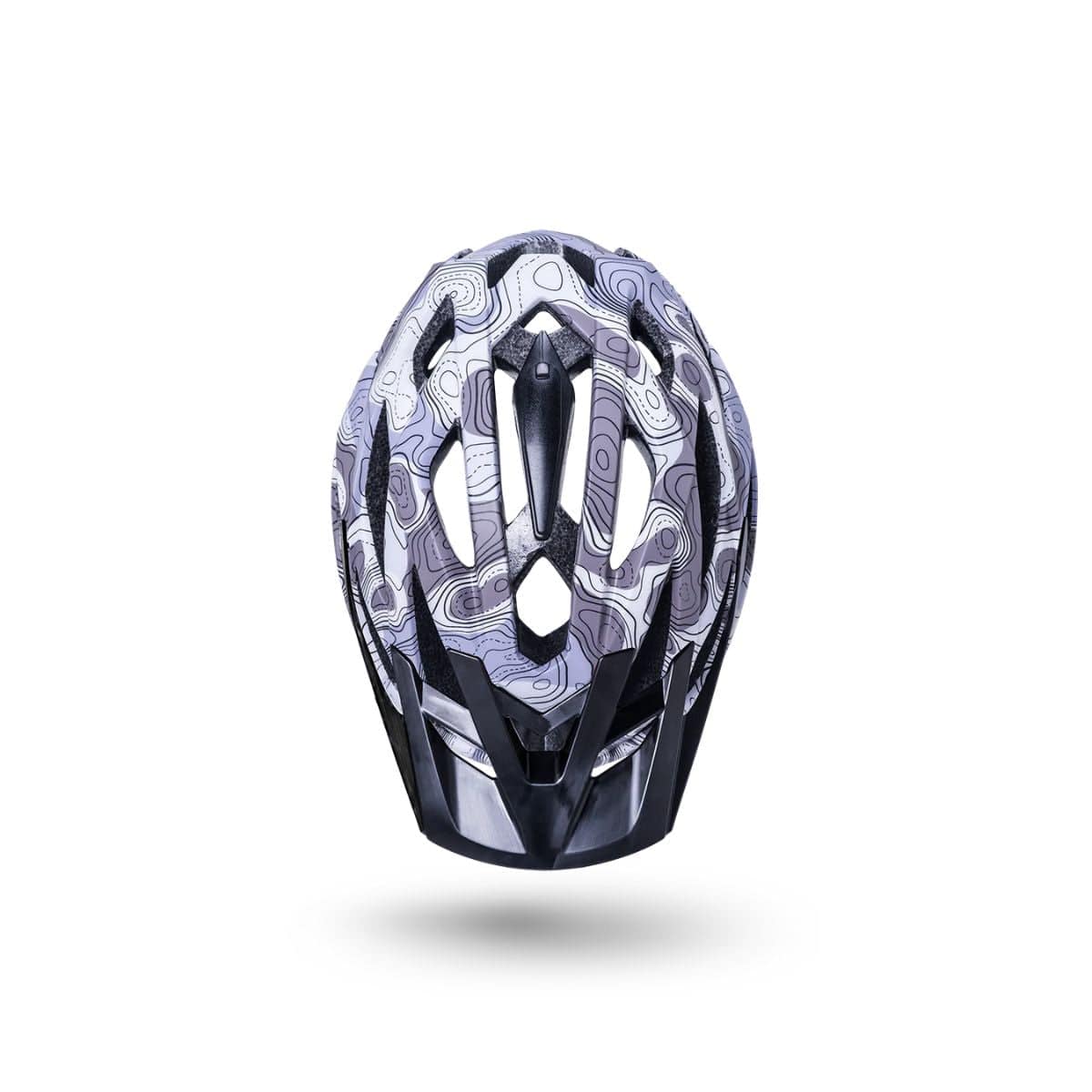 Kali Protectives Lunati Helmet Topo Camo - Matte Purple