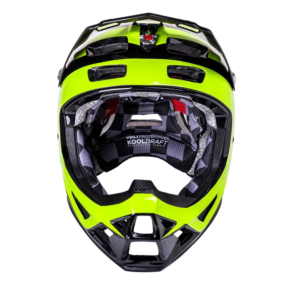 Kali Protectives Trinity Carbon Full Face Helmet Gloss Black/Fluo Yellow