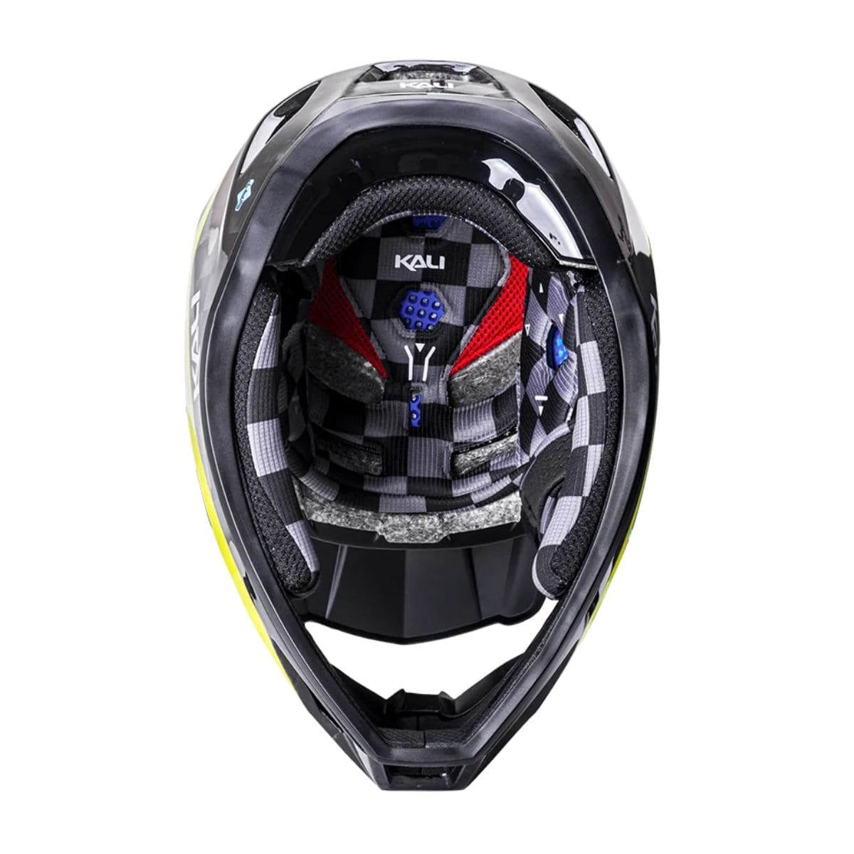 Kali Protectives Trinity Carbon Full Face Helmet Gloss Black/Fluo Yellow