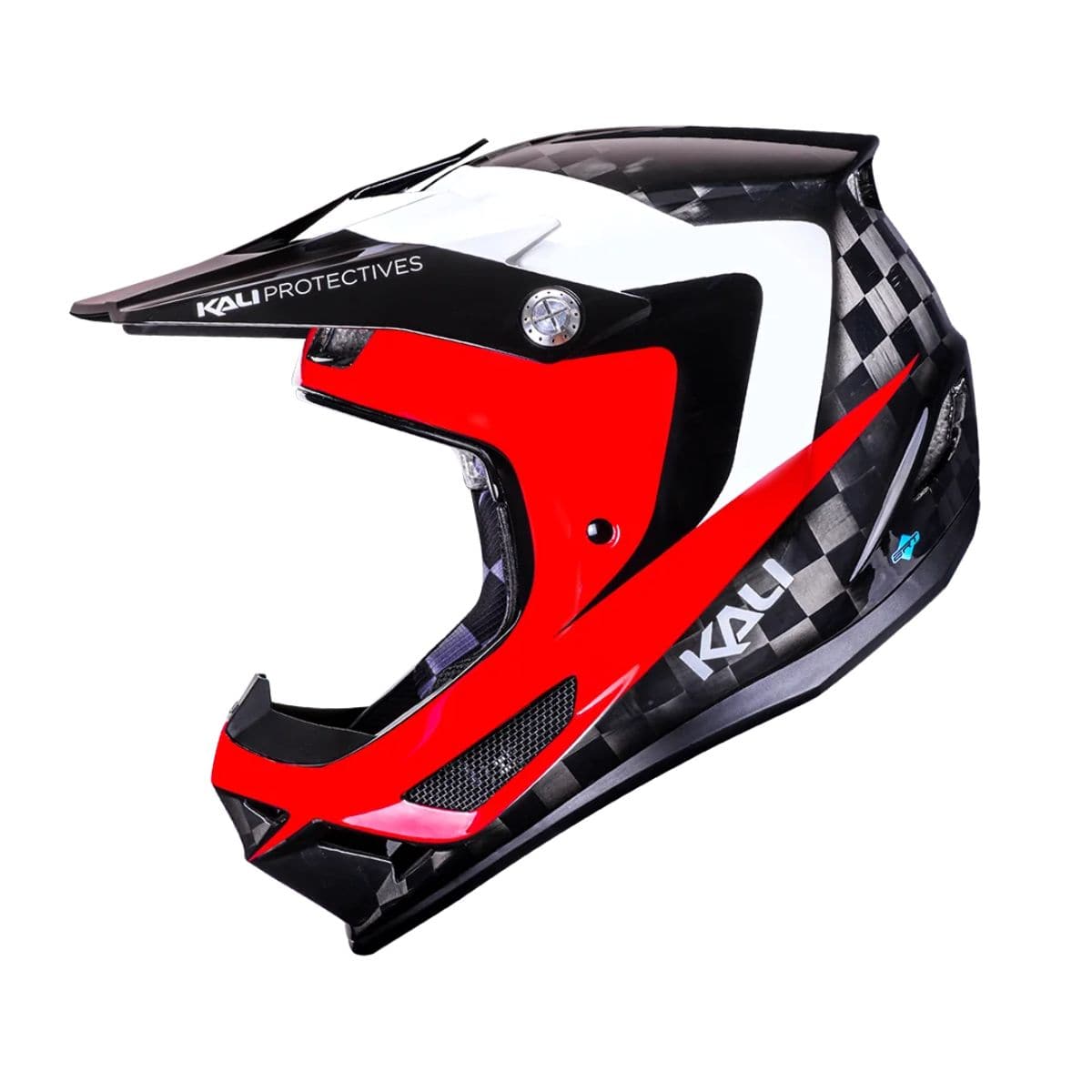 Kali Protectives Trinity Carbon Full Face Helmet Gloss Black/Red/White