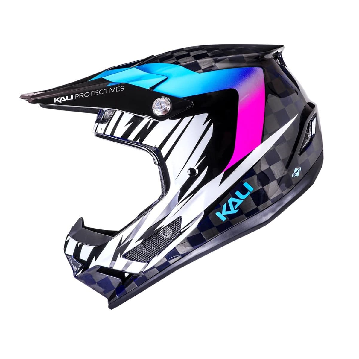 Kali Protectives Trinity Carbon Full Face Helmet Gloss Blue