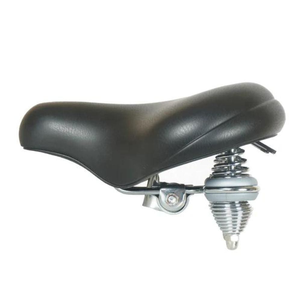 Tracer Cruiser Saddles with Coil Spring  Black Chrome Main Image